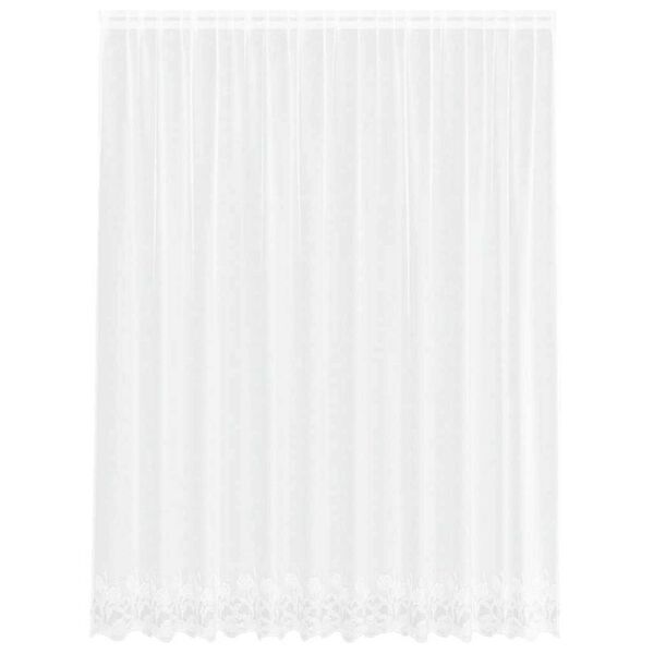vidaXL Cortină din Dantelă cu perdele Alb 200 x 300 cm Poliester