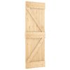 vidaXL Ușă glisantă NARVIK 70 x 210 cm (152,5 cm) Natural și Negru