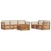 vidaXL Set de canapele de exterior 6 buc. natural Lemn Solid de Acacia