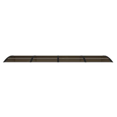 vidaXL Copertină de ușă, negru, 350x100 cm, policarbonat