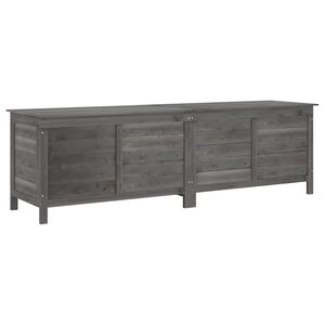 vidaXL Ladă depozitare grădină antracit 198,5x50x56,5 cm lemn brad