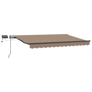 vidaXL Copertină retractabilă Gri taupe 300 x 250 cm