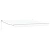 vidaXL Cortina Retractabilă Alb 400 &times; 300 cm Poliester și Aluminiu