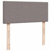 vidaXL Pat box spring cu saltea, taupe, 120x190 cm material textil