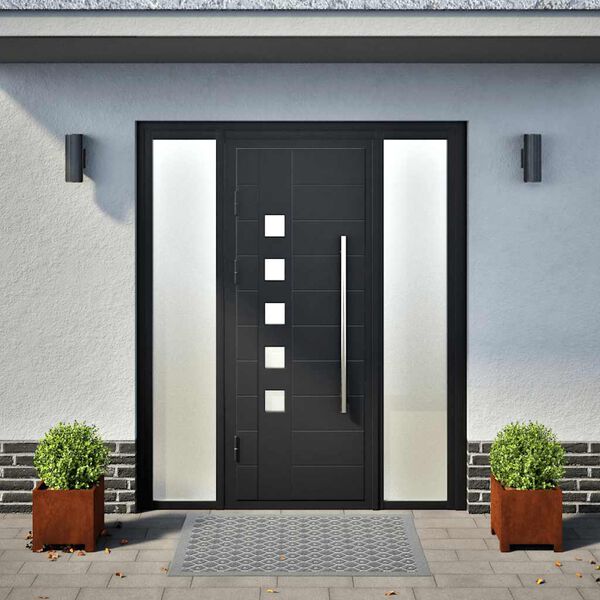 vidaXL Jardiniere de grădină 2 buc 30x30x30 cm Oțel pentru intemperii