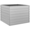 vidaXL Strat &icirc;nălțat de grădină argintiu 100x100x77cm oțel galvanizat