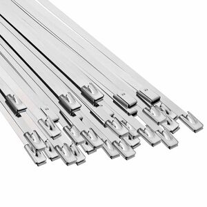 vidaXL Legătură pentru cablu 250 buc. 4,6 x 450 mm Argintiu