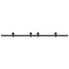 vidaXL Set feronerie pentru ușă glisantă, negru, 183 cm, oțel