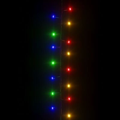 vidaXL Instalație compactă cu 400 LED-uri, multicolor, 13 m, PVC