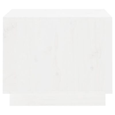 vidaXL Măsuță de cafea, alb, 120x50x40,5 cm, lemn masiv de pin