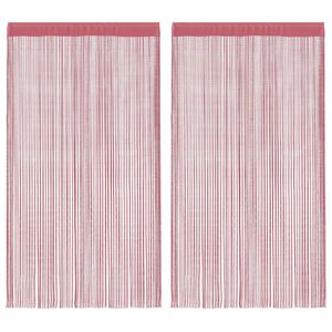 vidaXL Perdele șir 2 buc Roz 140x250 cm