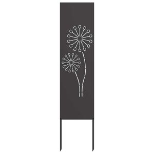 vidaXL Ecran de intimitate pentru grădină Traforaj Negru 32 x 140 cm