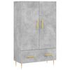 vidaXL Dulap &icirc;nalt, gri beton, 69,5x31x115 cm, lemn prelucrat