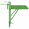 vidaXL Masă Suspendată pentru Balcon Verde 60 x 39 x 65 cm Oțel