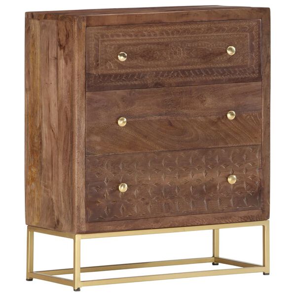 vidaXL Servantă, 60 x 30 x 75 cm, lemn masiv de mango