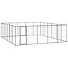 vidaXL Padoc pentru c&acirc;ini de exterior, 36,3 m&sup2;, oțel