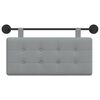 vidaXL Cap de pat suspendat Gri deschis 100 x 55 x 5 cm țesătură