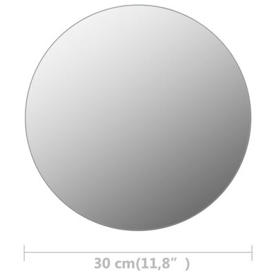 vidaXL Oglindă fără ramă, 30 cm, sticlă, rotund