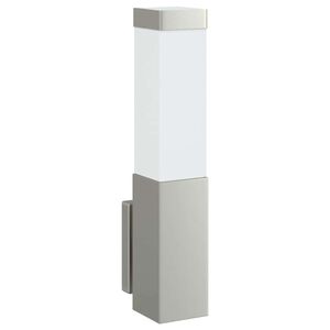 vidaXL Lumină de perete pentru exterior Argintiu 10.5 x 6 x 33 cm
