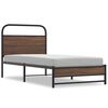 vidaXL Cadru de pat fără saltea stejar maro 90x200 cm Lemn prelucrat