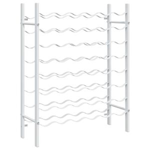 vidaXL Suport sticle de vin, 48 sticle, metal