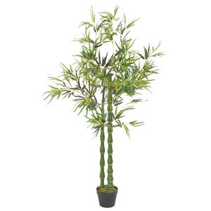 vidaXL Plantă artificială bambus cu ghiveci, verde, 160 cm
