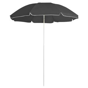 vidaXL Umbrelă de soare de grădină, st&acirc;lp din oțel, antracit, 180 cm