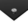 vidaXL Spate de bucătărie 2 pcs Negru 100 x 40 cm sticlă securizată