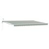 vidaXL Cort electric retractabil Verde și alb 4 &times; 3 m
