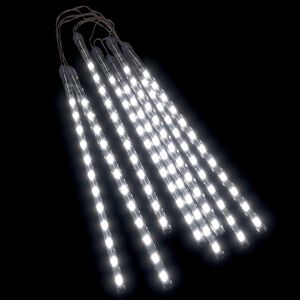 vidaXL Lumini de meteoriți 8 buc. alb rece 30 cm 192 LED-uri int./ext.