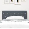 vidaXL Tăblie cap cu headboard Gri închis 100 cm Piele artificială