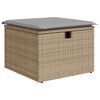 vidaXL Set de canapele pentru grădină cu pernă 6 pcs Bej Rattan poli