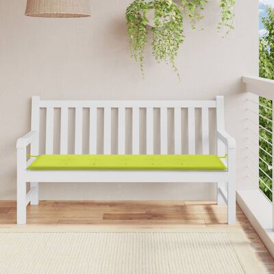 vidaXL Pernă de bancă de grădină, verde, 150x50x3 cm, textil oxford