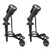 Luxform Proiectoare grădină cu LED Dominica, 2 buc, negru, LUX9522D.01