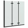vidaXL Cabină de duș pliabilă Negru 130 x 138 cm