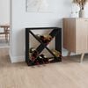 vidaXL Dulap de vinuri, negru, 62x25x62 cm, lemn masiv de pin