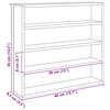 vidaXL Suport de expunere din lemn Maro 40 x 8.5 x 37 cm placaj