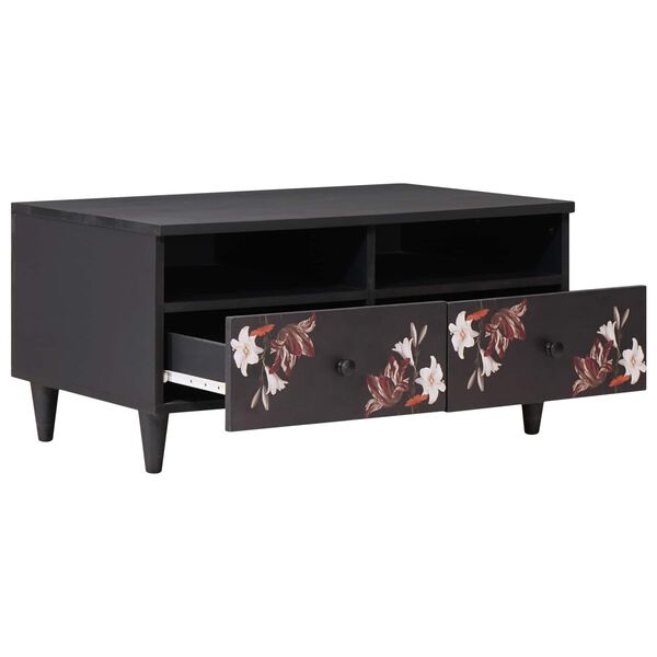 vidaXL Masă de cafea Multicolour 80 x 54 x 40 cm Lemn de mango solid