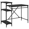 vidaXL Birou Stejar Negru Lemn prelucrat 105 x 50 x 90 cm