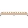 vidaXL Cadru de pat, cappuccino, 100x200 cm, piele ecologică
