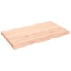 vidaXL Blat de baie, 100x60x(2-6) cm, lemn masiv netratat