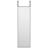 vidaXL Oglindă pentru ușă, negru, 30x100 cm, sticlă și aluminiu