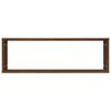 vidaXL Rafturi de perete cub, 4 buc. stejar maro, 80x15x26,5 cm, lemn