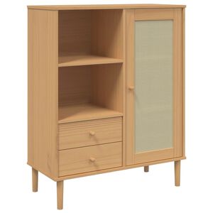 vidaXL Dulap &icirc;nalt SENJA aspect ratan maro, 90x40x112cm