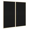 vidaXL Tablă de Anunțuri Negru 100 x 100 x 1,4 cm Lemn masiv de pin