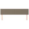 vidaXL Tăblii de pat, gri taupe, 200x5x78/88 cm, textil