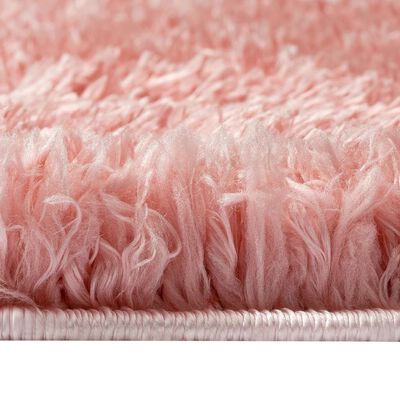 vidaXL Covor moale cu fire înalte, roz, 160x230 cm, 50 mm
