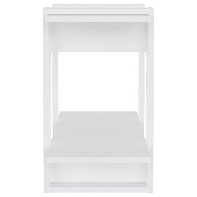 vidaXL Bibliotecă/Separator cameră, alb extralucios, 80x30x51 cm