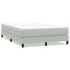 vidaXL Pat cu arcuri fără saltea gri deschis 160x220 cm catifea
