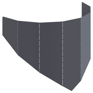 vidaXL Margine pentru gazon 100 x 45 cm Oțel Antracit